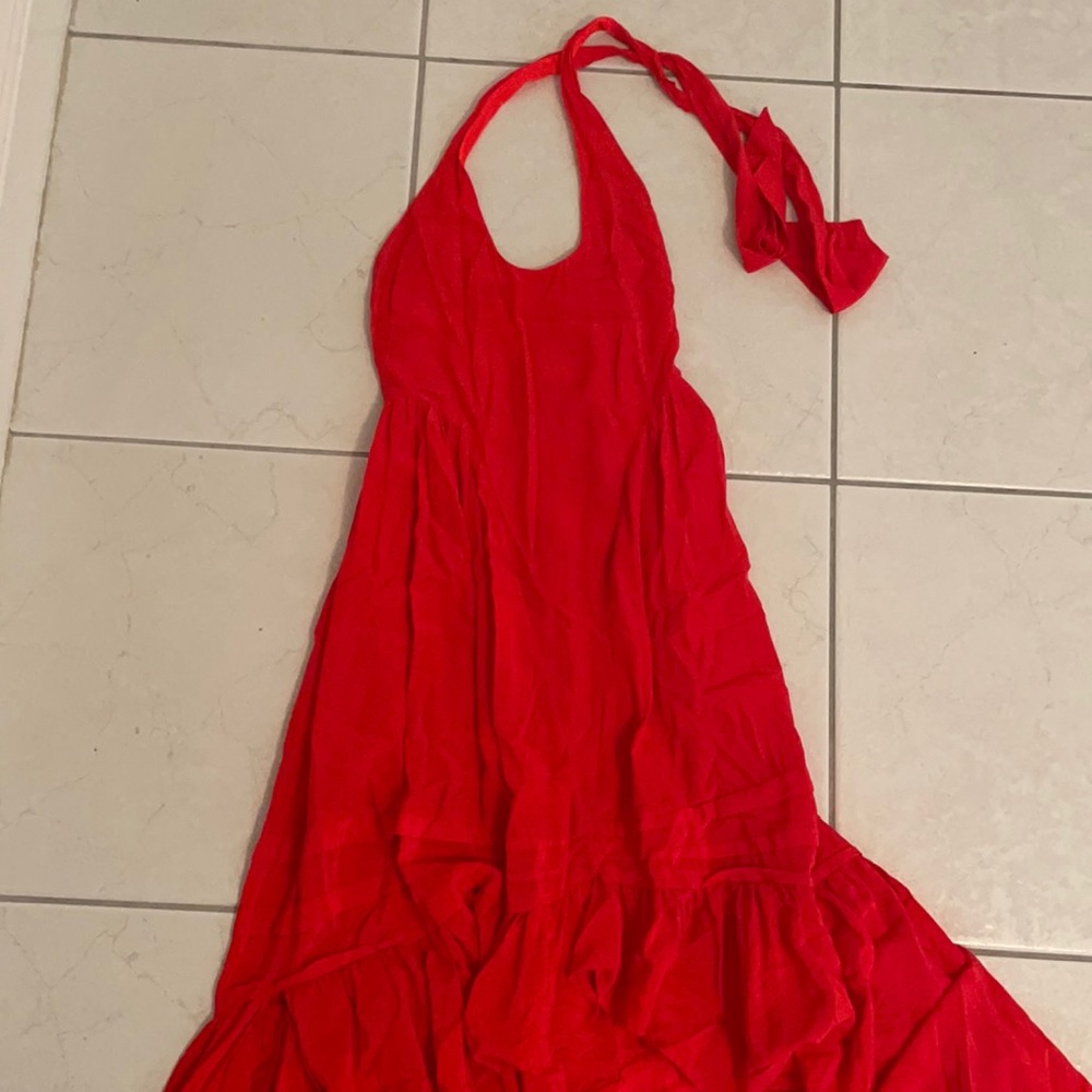 Halter high low dress